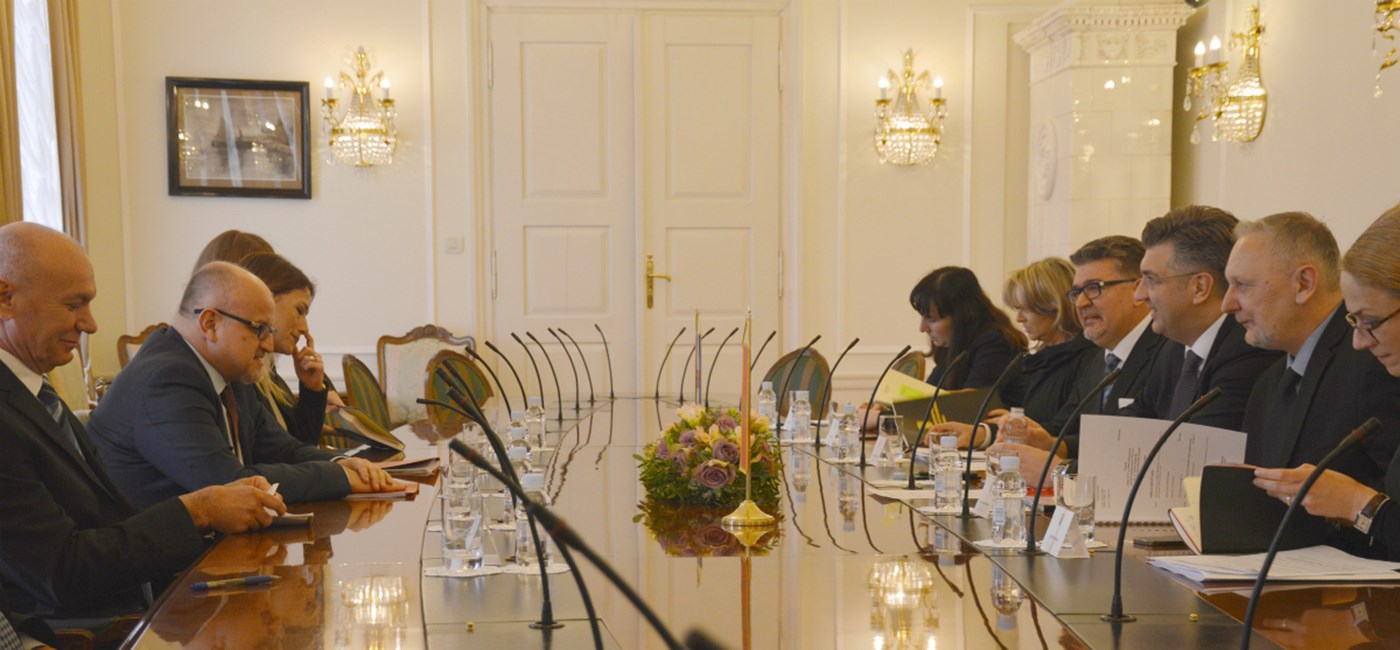 Predsjednik Vlade Plenković s ministrom vanjskih poslova Crne Gore 